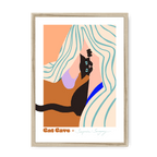 Surprise Savagery Framed Print Cat Cave Antics A3 (297 X 420 mm) / Natural / No Mount (All Art) Framed Print