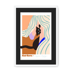 Surprise Savagery Framed Print Cat Cave Antics A3 (297 X 420 mm) / White / Black Mount Framed Print