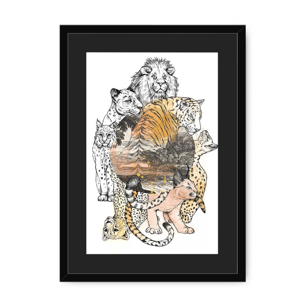 Cataloupe Framed Print The Gathering A3 (297 X 420 mm) / Black / Black Mount Framed Print