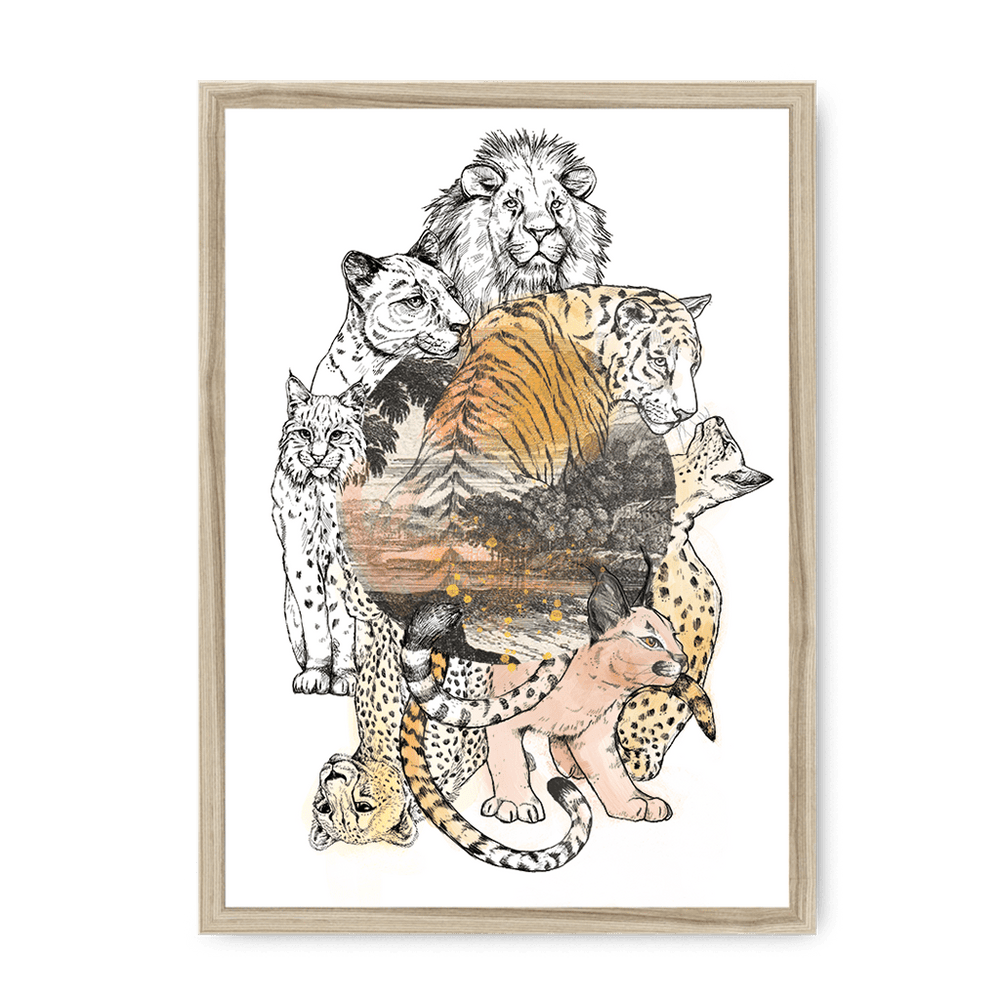 Cataloupe Framed Print The Gathering A3 (297 X 420 mm) / Natural / No Mount (All Art) Framed Print