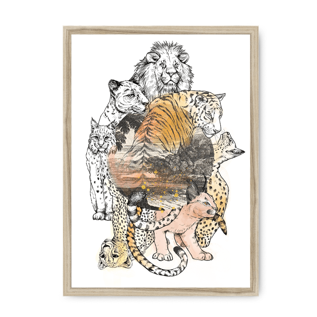 Cataloupe Framed Print The Gathering A3 (297 X 420 mm) / Natural / No Mount (All Art) Framed Print