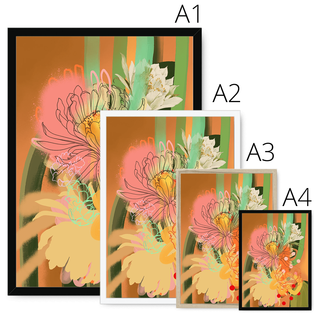 Chromatose Botanica - Cacti Framed Print Chromatose Framed Print