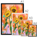 Chromatose Botanica - Sunflowers Framed Print Chromatose Framed Print