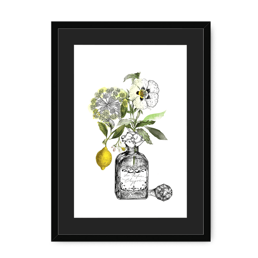 Chypre Framed Print Les Parfums A3 (297 X 420 mm) / Black / Black Mount Framed Print