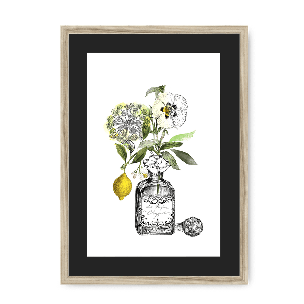 Chypre Framed Print Les Parfums A3 (297 X 420 mm) / Natural / Black Mount Framed Print