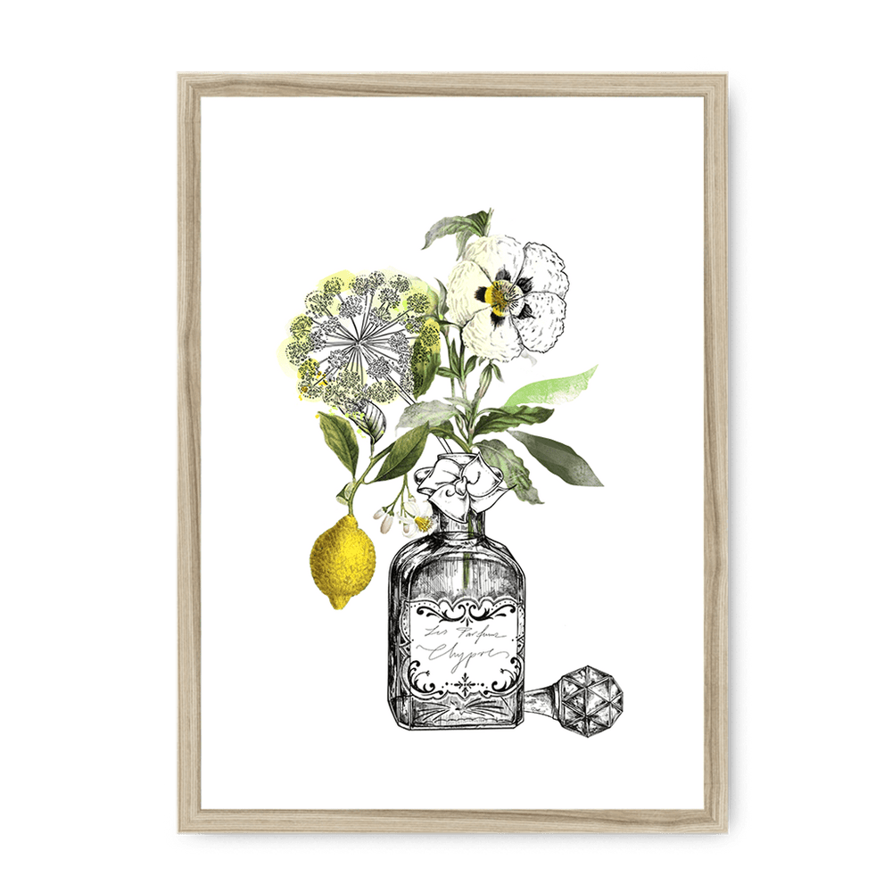 Chypre Framed Print Les Parfums A3 (297 X 420 mm) / Natural / No Mount (All Art) Framed Print