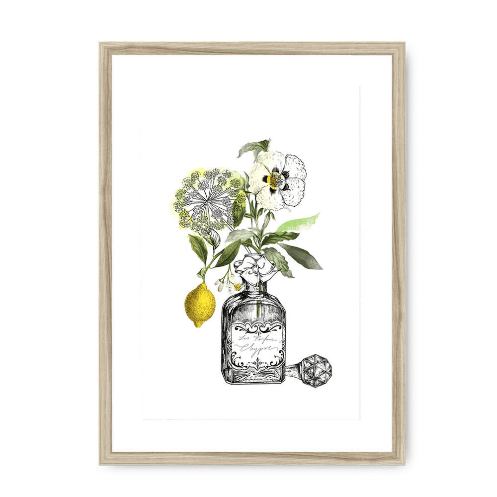 Chypre Framed Print Les Parfums A3 (297 X 420 mm) / Natural / White Mount Framed Print