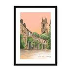 Circus Lane Edinburgh Framed Print Essential Edinburgh A3 (297 X 420 mm) / Black / White Mount Framed Print