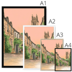 Circus Lane Edinburgh Framed Print Essential Edinburgh Framed Print