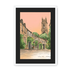 Circus Lane Edinburgh Framed Print Essential Edinburgh A3 (297 X 420 mm) / White / Black Mount Framed Print