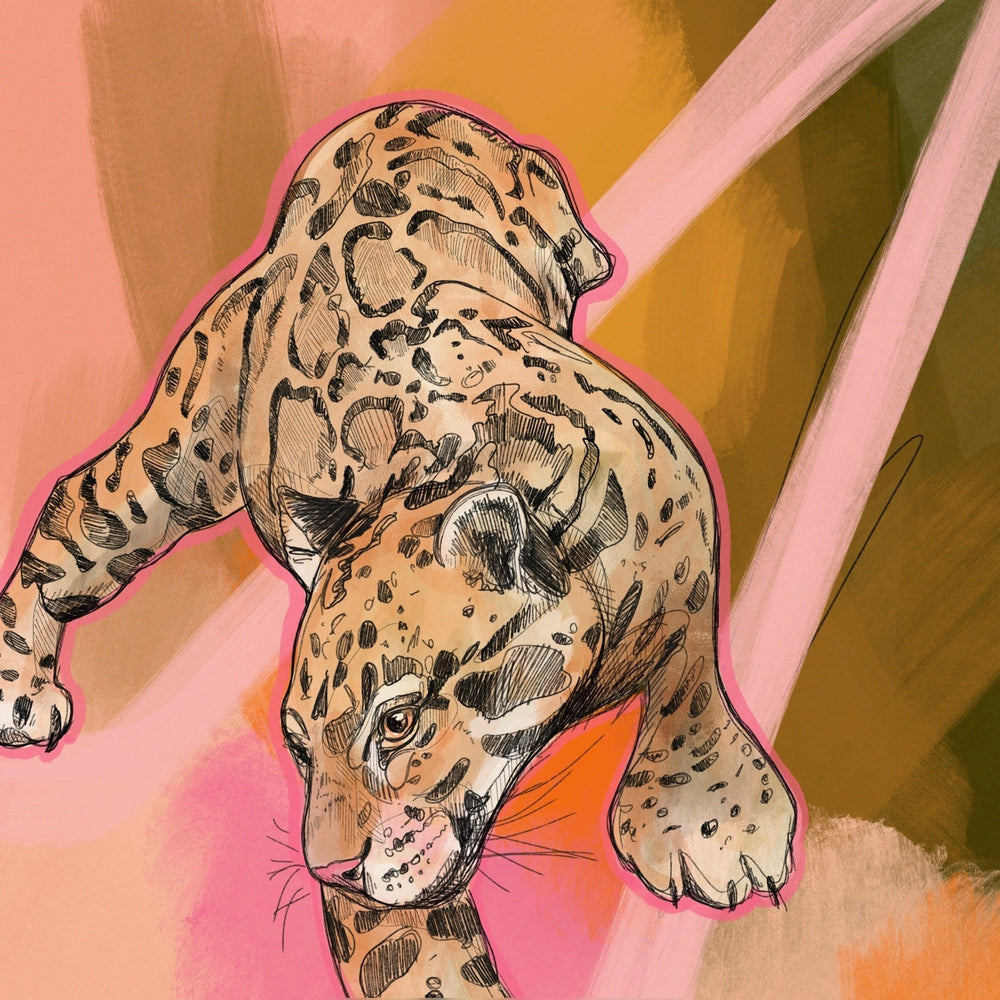 Clouded Leopard Giclée Art Print Leovely Leopards Art Print