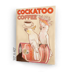 Cockatoo Coffee Canvas Print ADimals Canvas Print