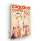 Cockatoo Coffee Canvas Print ADimals Canvas Print