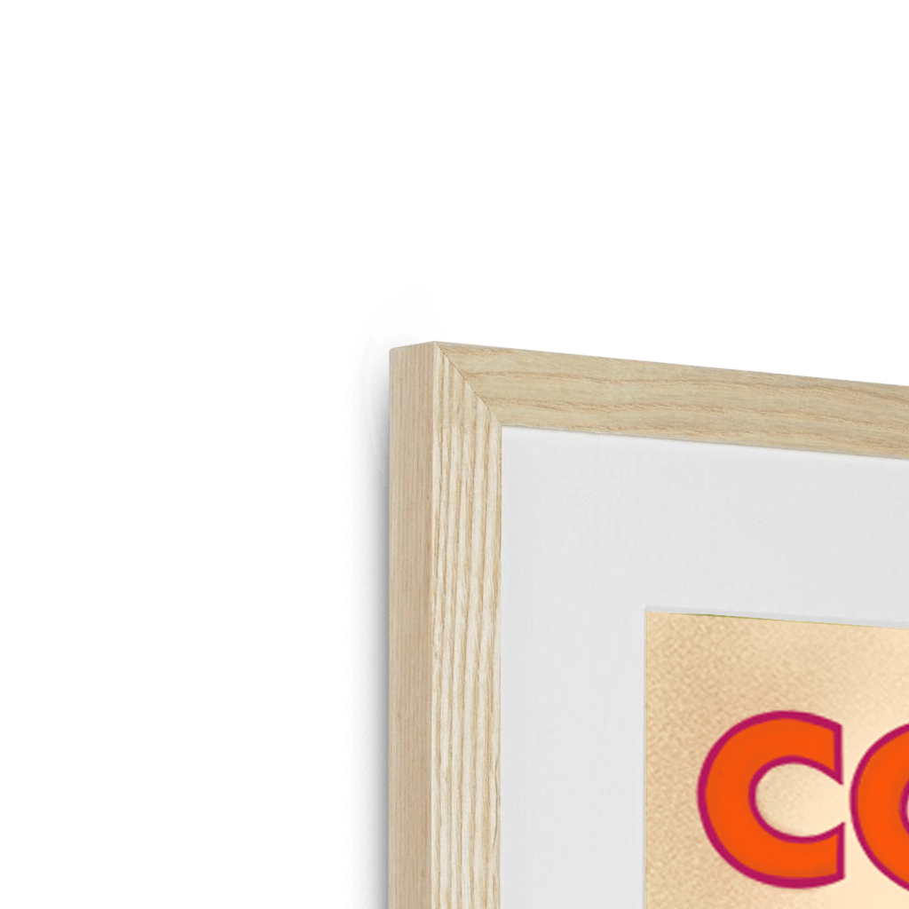 Cockatoo Coffee Giclée Framed with a Mount Print ADimals Mounted Print