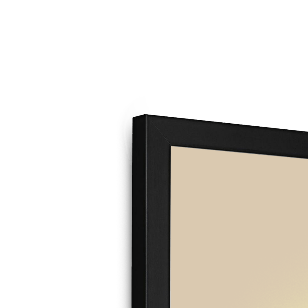 CockaTwos Black Framed Print CockaTwos Framed Print