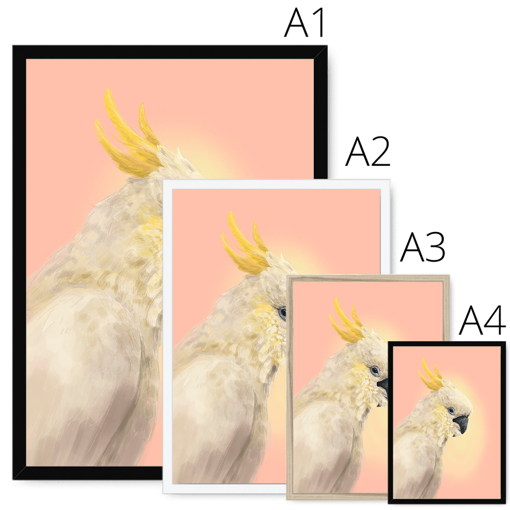 CockaTwos White Framed Print CockaTwos Framed Print