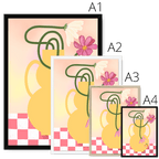 Cosmos In Yellow Framed Print Happy Stems Framed Print