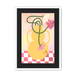 Cosmos In Yellow Framed Print Happy Stems A3 (297 X 420 mm) / White / Black Mount Framed Print