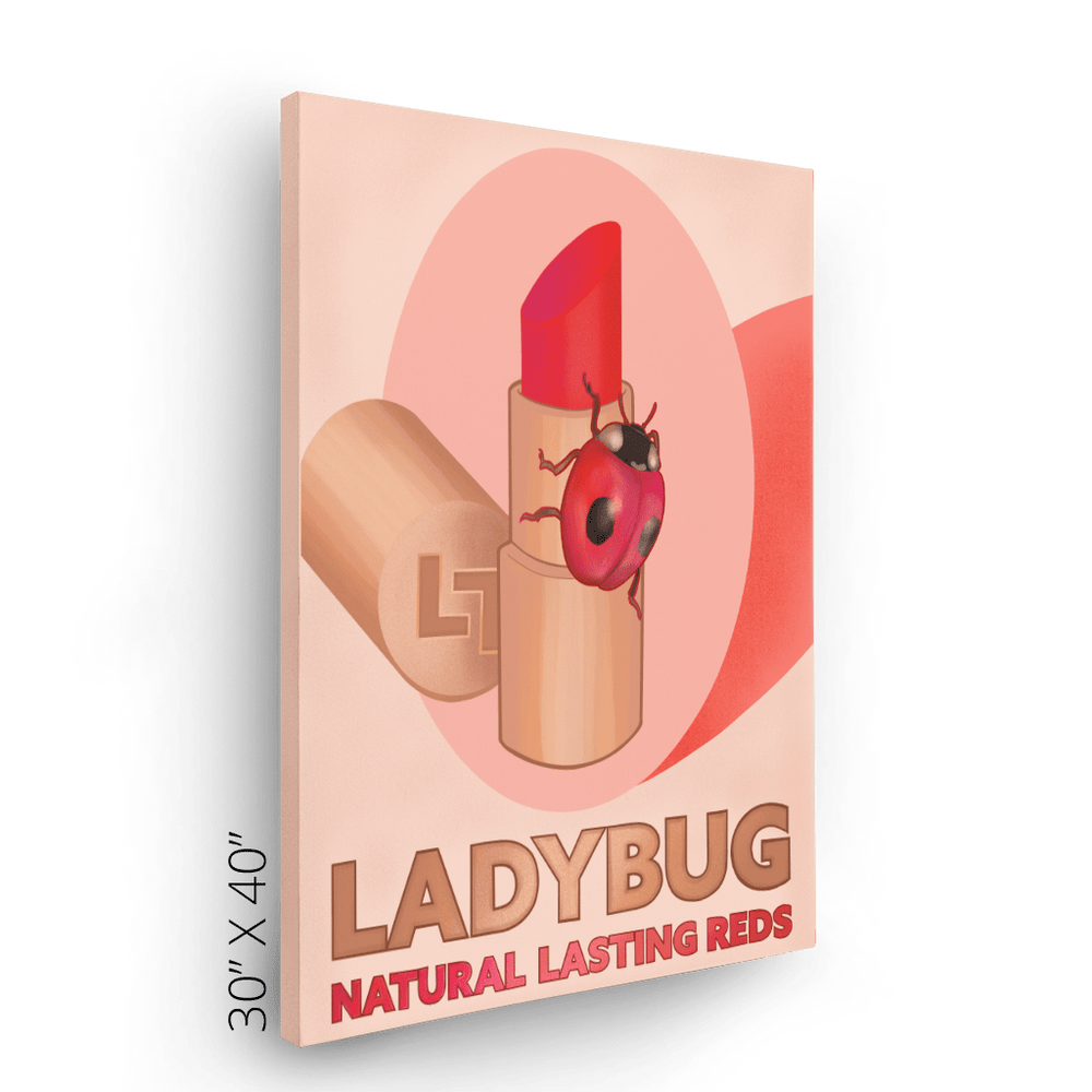 Ladybug Lipstick Canvas Print ADimals Canvas Print