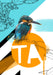 Kingfisher - Ta Greeting Card Beaky Blooms Greeting Cards Card