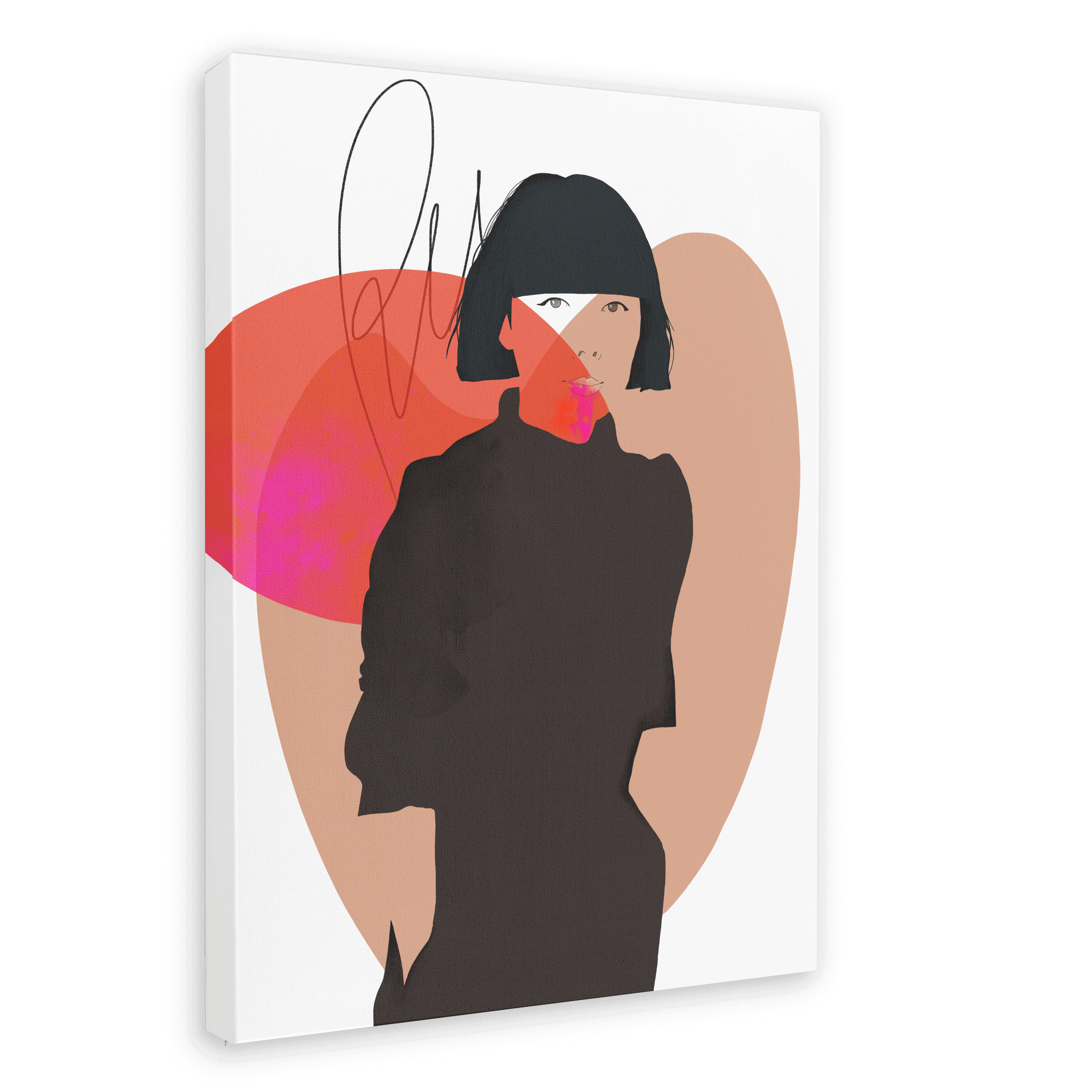 Rei Kawakubo - Icon Canvas Print Fashion Illustration 28