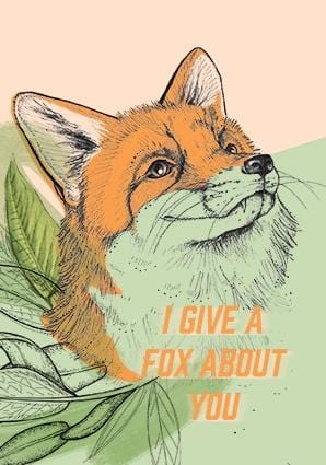 Fox About Greeting Card Forest Fam Greeting Cards Card