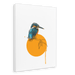 Kingfisher Canvas Print Drippy Birds 28"x40"(70x100 cm) Canvas Print