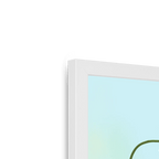 Daisies In Blue Framed Print Happy Stems Framed Print