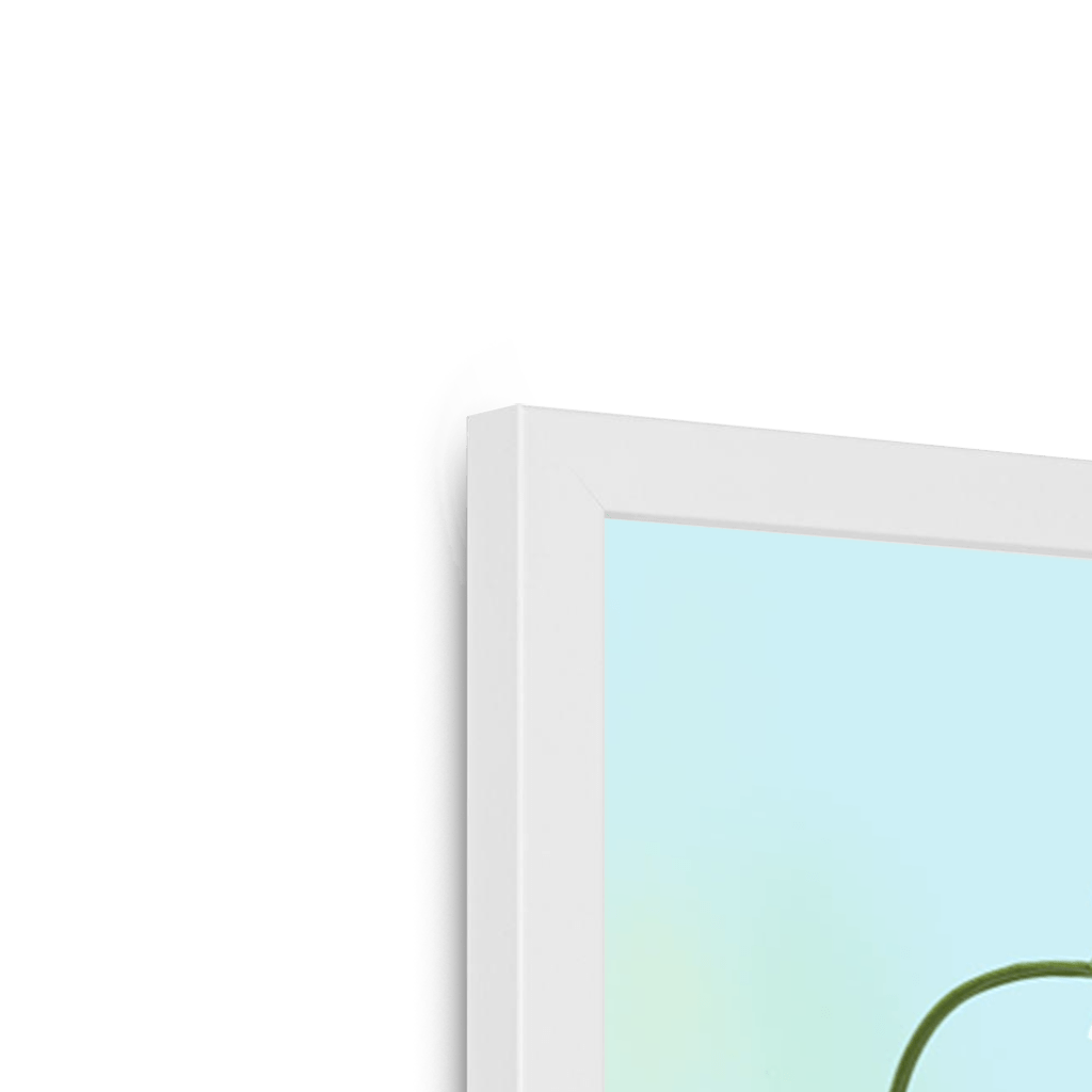 Daisies In Blue Framed Print Happy Stems Framed Print