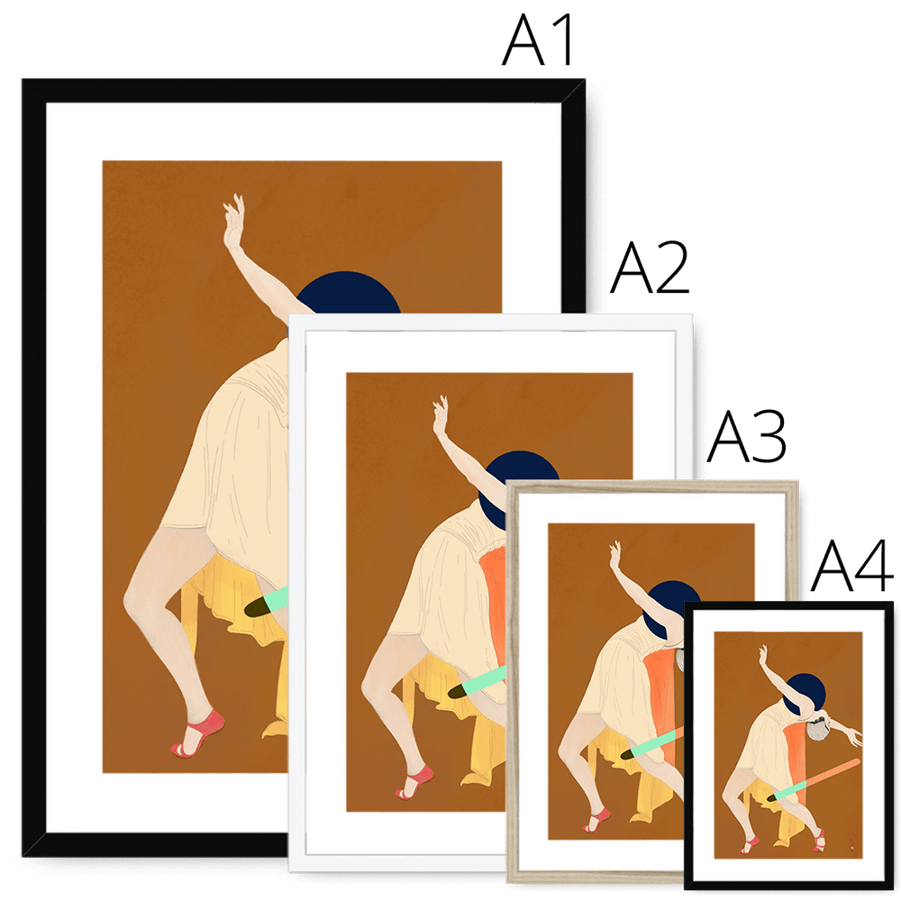 Dancer (Kobayakawa Kiyoshi X diedododa) Framed & Mounted Print Movements Mounted Print