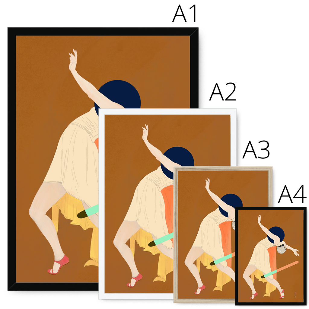 Dancer (Kobayakawa Kiyoshi X diedododa) Framed Print Movements Framed Print