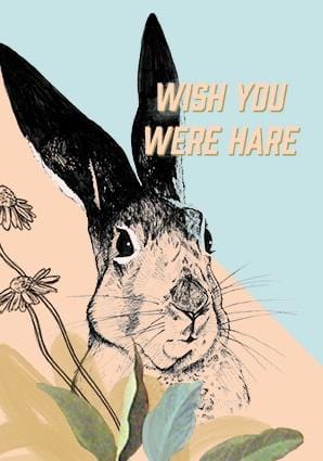 You Were Hare Greeting Card Forest Fam Greeting Cards Card