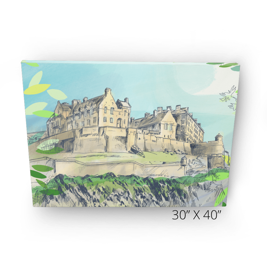 Edinburgh Castle Matte Canvas Print Essential Edinburgh Canvas Print