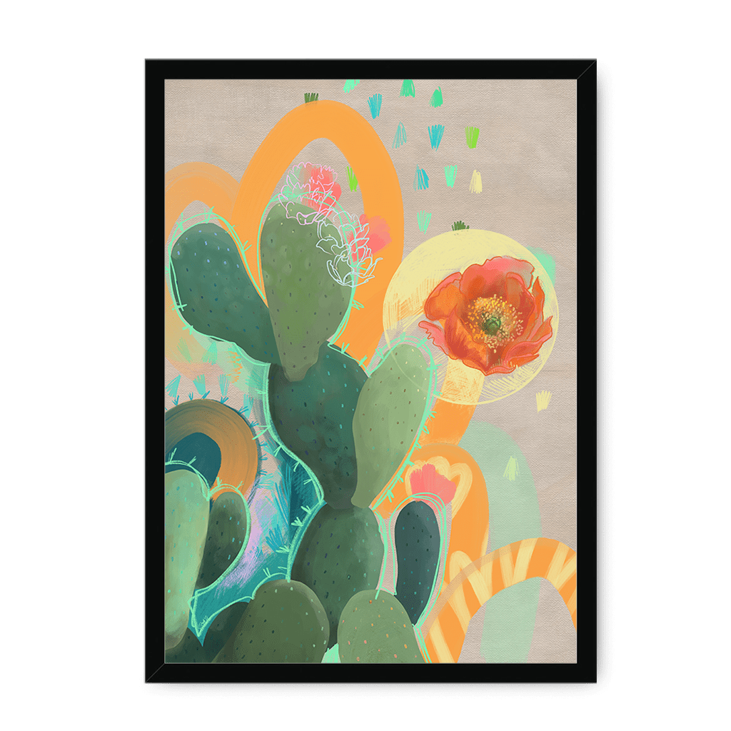 Desert Rain Framed Print Heat Flares A3 (297 X 420 mm) / Black / No Mount (All Art) Framed Print