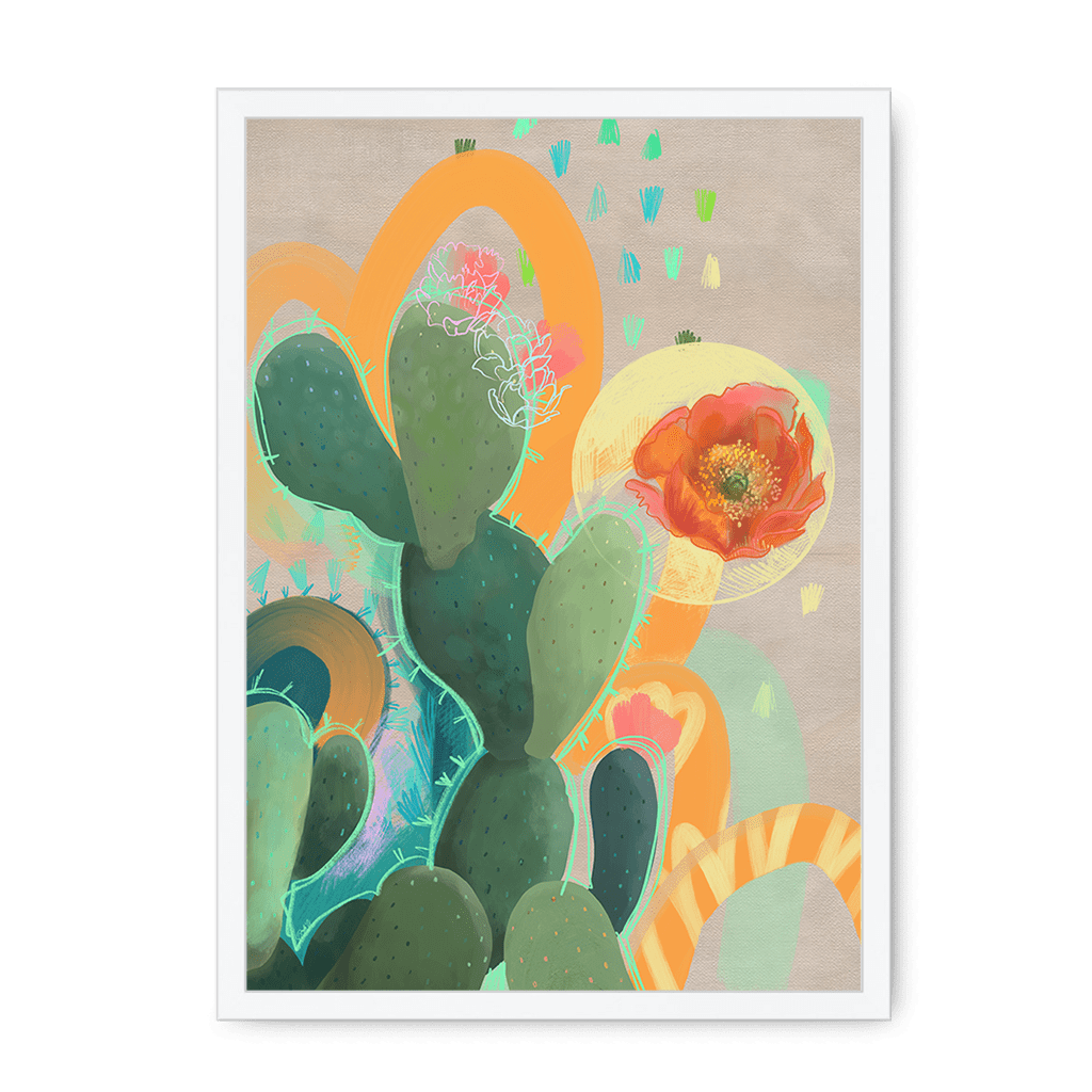 Desert Rain Framed Print Heat Flares A3 (297 X 420 mm) / White / No Mount (All Art) Framed Print