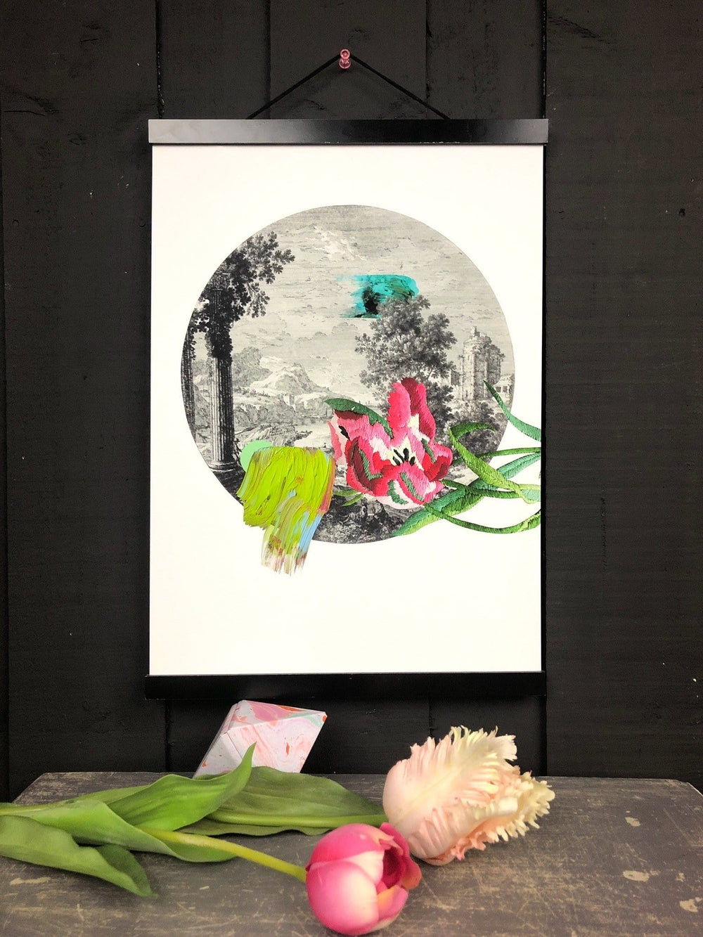 Drei Brushstrokes & Botanicals Matte Art Print Brushstrokes & Botanicals Art Print