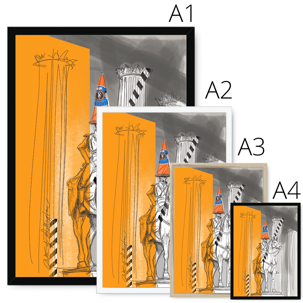 Duke Of Wellington Framed Print Glasgow Kisses Framed Print