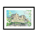 Edinburgh Castle Framed Print Essential Edinburgh A3 (297 X 420 mm) / Black / White Mount Framed Print