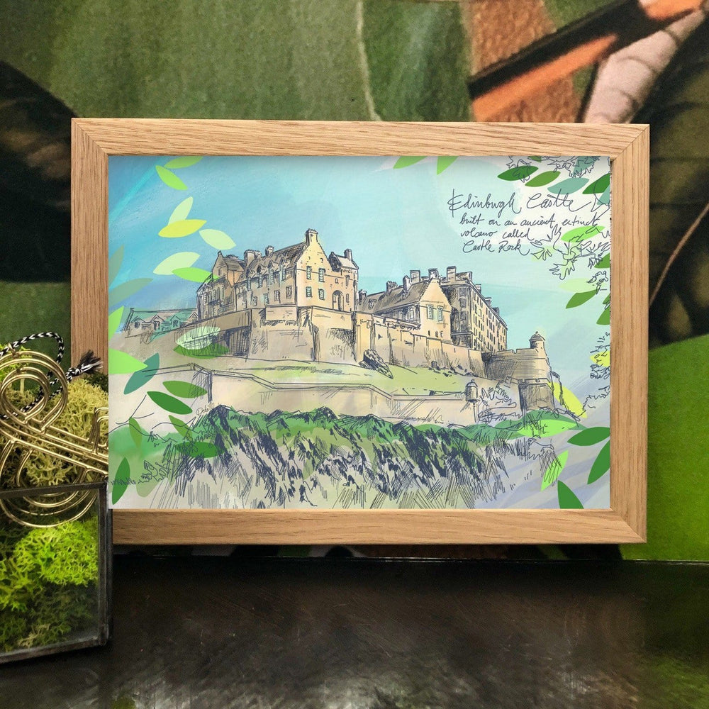 Edinburgh Castle Matte Art Print Essential Edinburgh Art Print