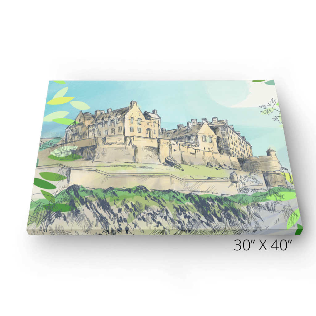 Edinburgh Castle Matte Canvas Print Essential Edinburgh Canvas Print