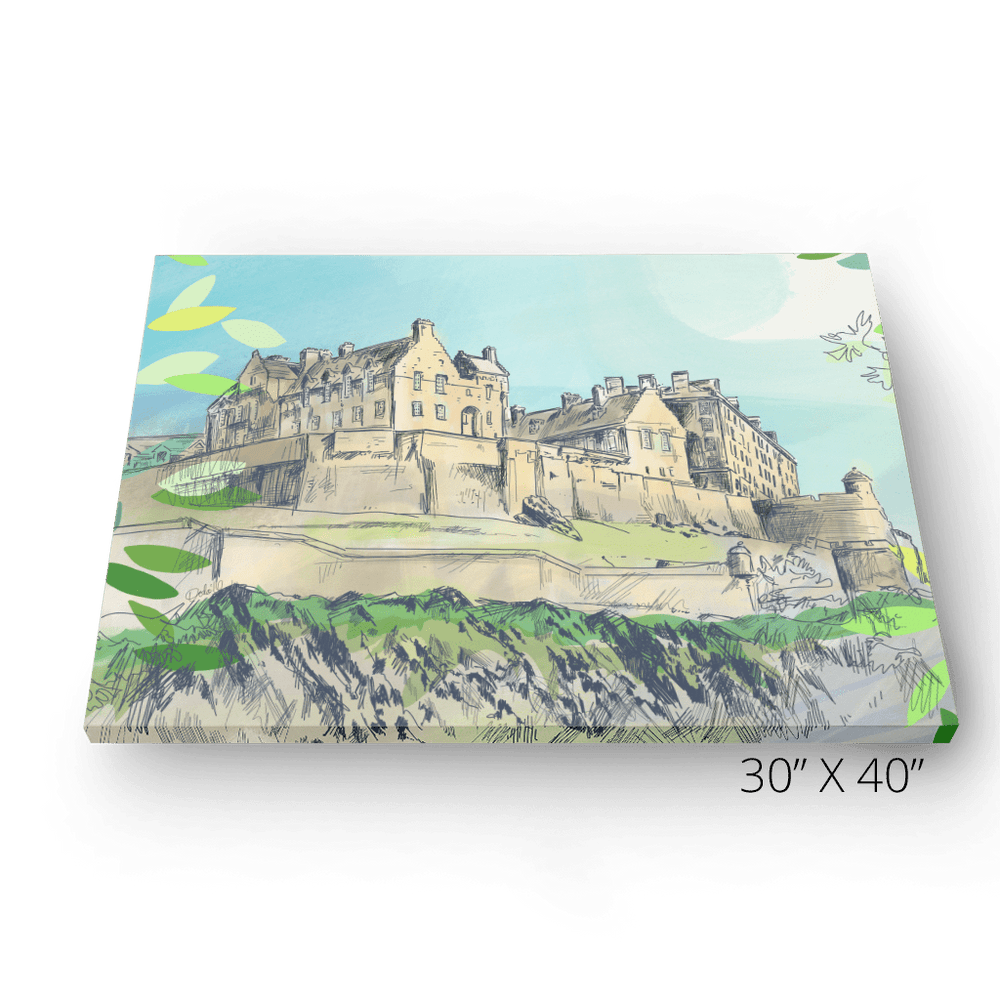 Edinburgh Castle Matte Canvas Print Essential Edinburgh Canvas Print