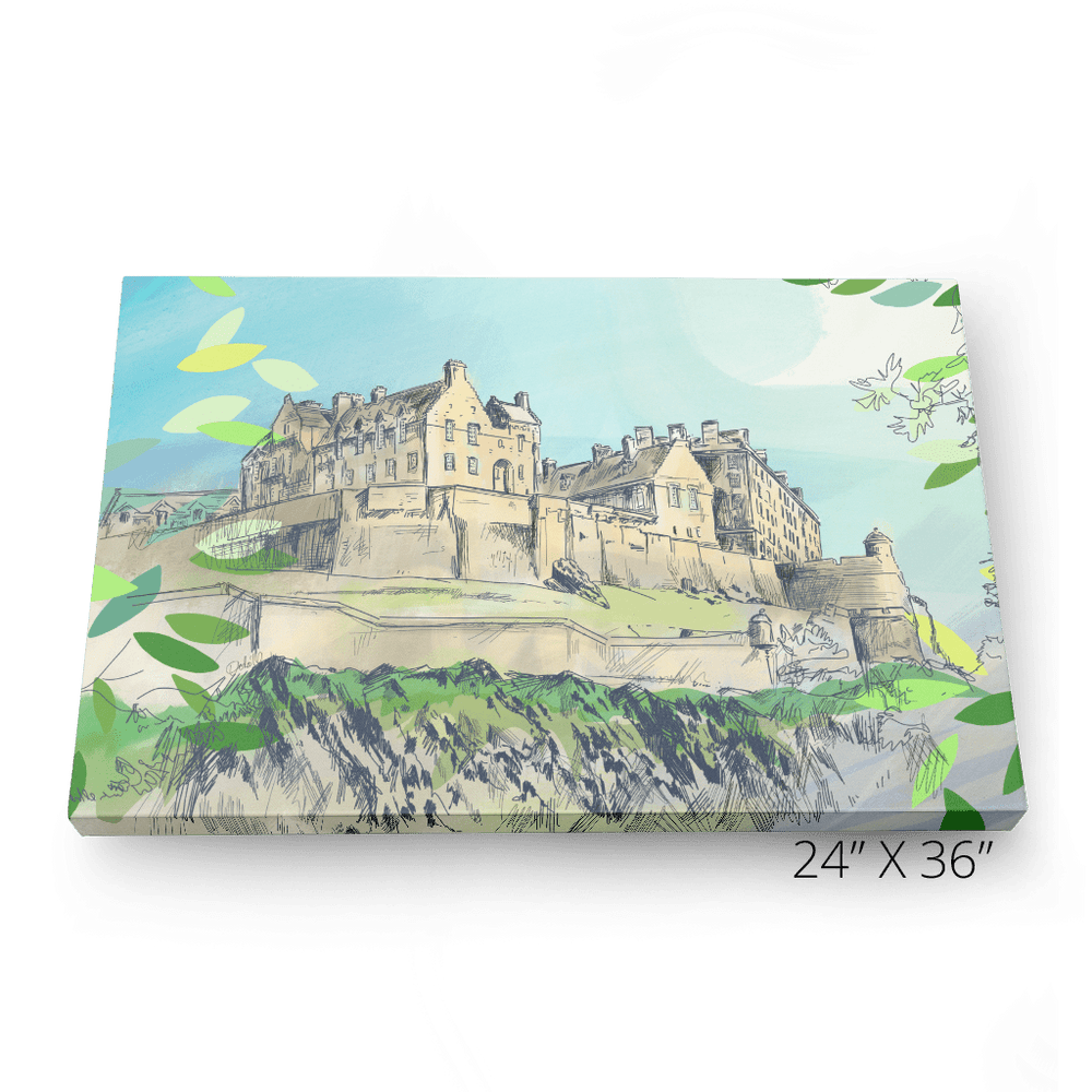 Edinburgh Castle Matte Canvas Print Essential Edinburgh Canvas Print