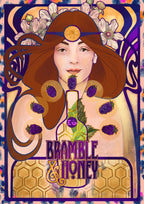 Edinburgh Gin Bramble & Honey Giclée Art Print Boozehound Art Print