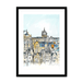 Old Town & St Giles Framed Print Essential Edinburgh A3 (297 X 420 mm) / Black / White Mount Framed Print