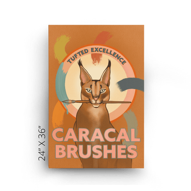 Caracal Brushes Canvas Print ADimals 24" X 36" Canvas Print