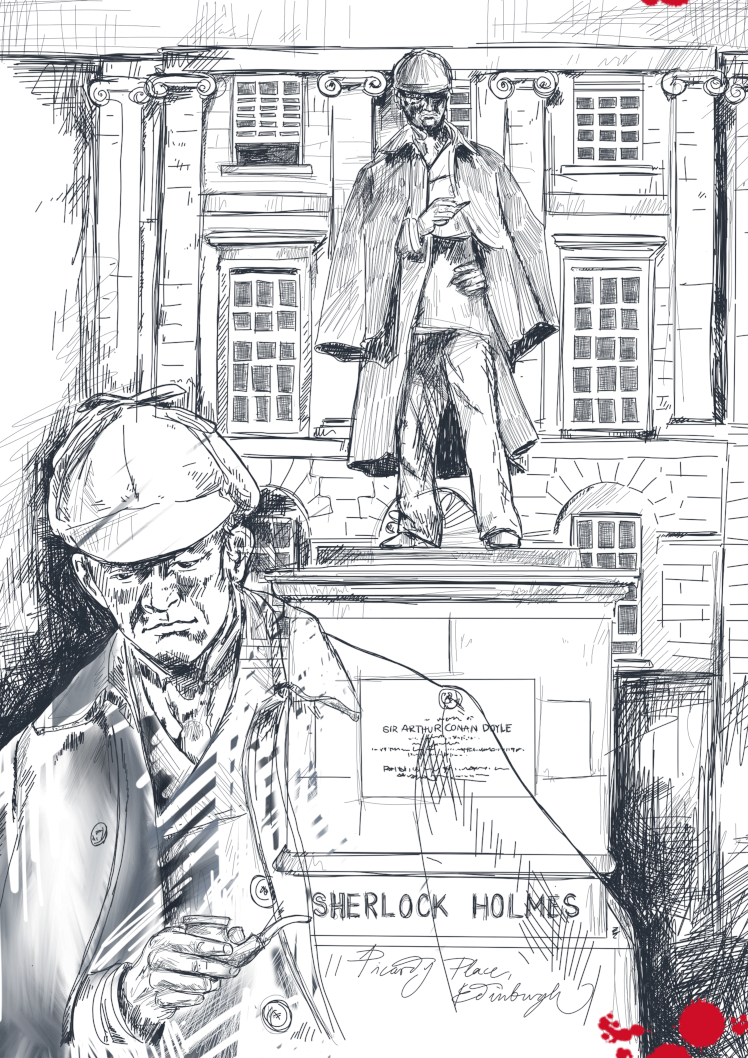 Sherlock Picardy Place Edinburgh Matte Art Print Essential Edinburgh A4 (21 X 29.7 cm) Art Print