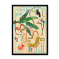 Fête De La Jungle Framed Print Aventures Des Créatures A3 (297 X 420 mm) / Black / No Mount (All Art) Framed Print