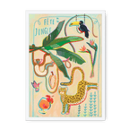Fête De La Jungle Framed Print Aventures Des Créatures A3 (297 X 420 mm) / White / No Mount (All Art) Framed Print