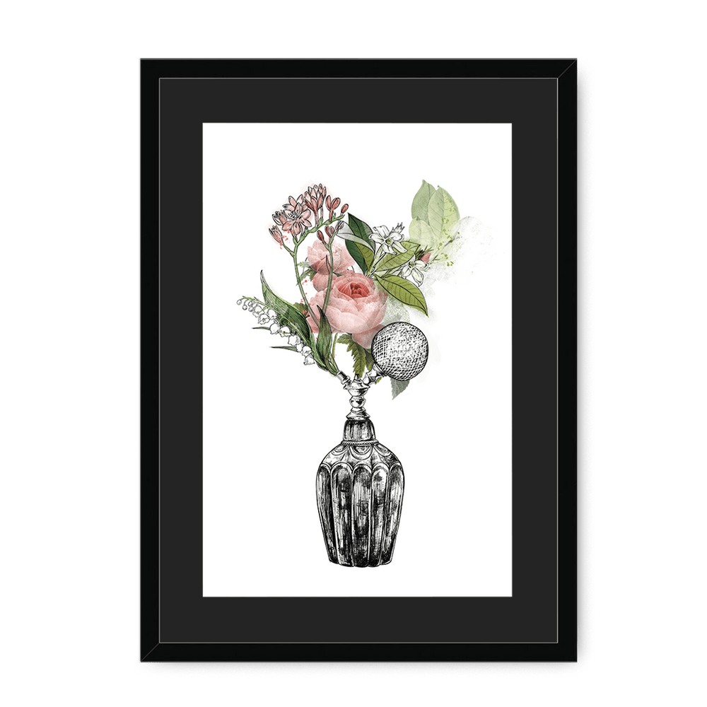 Florale Framed Print Les Parfums A3 (297 X 420 mm) / Black / Black Mount Framed Print