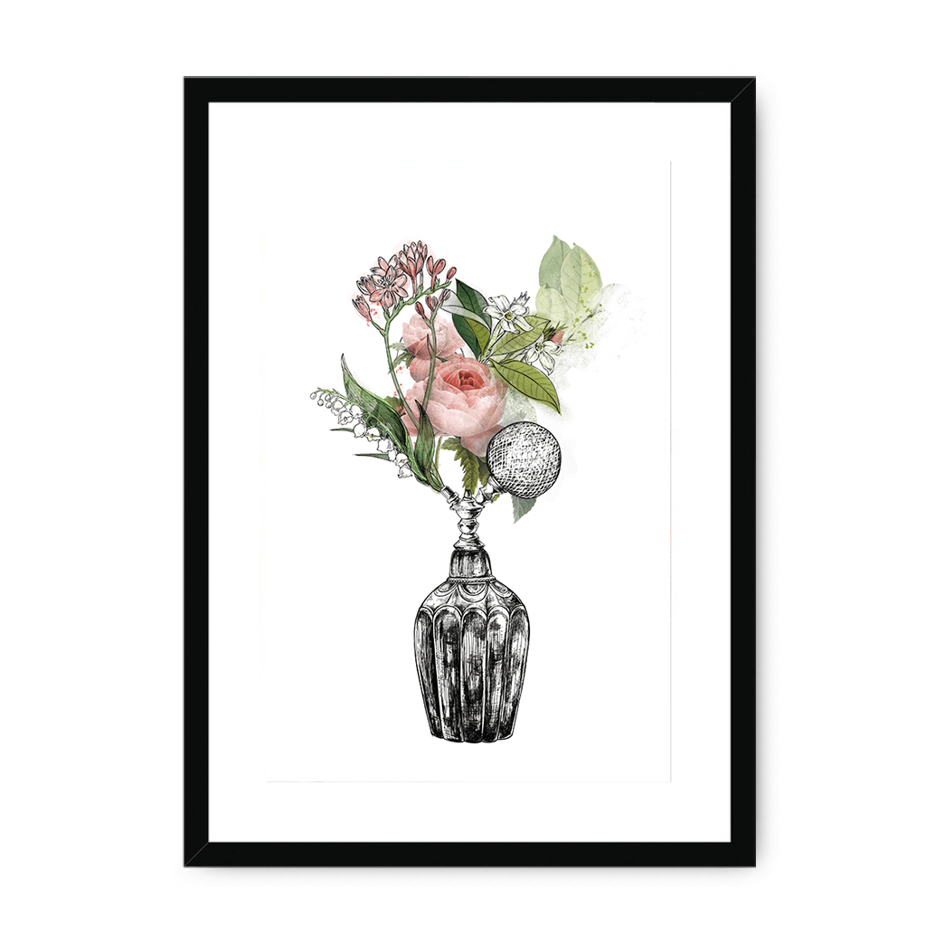 Florale Framed Print Les Parfums A3 (297 X 420 mm) / Black / White Mount Framed Print